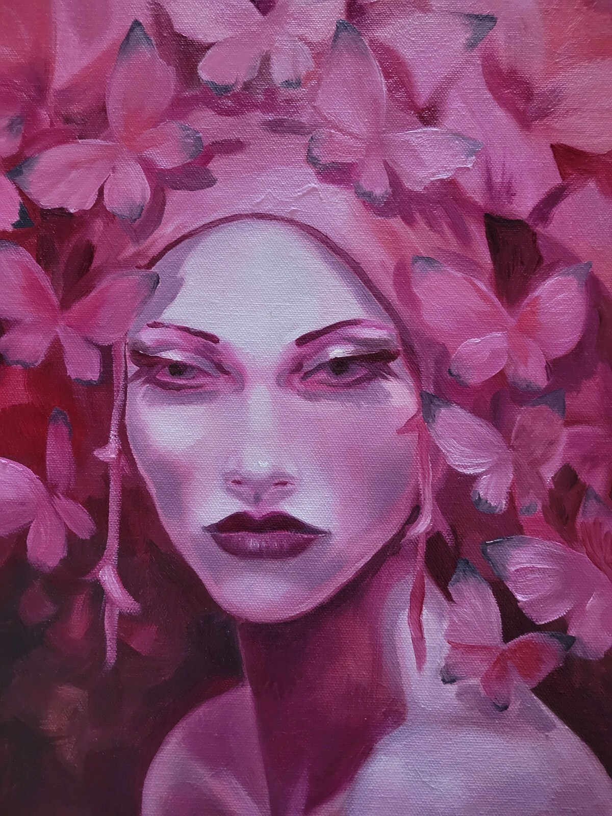Original Oil on Gallery 1.5 in wrap canvas painting* 24 x 24 in*CONFESSION*Sign