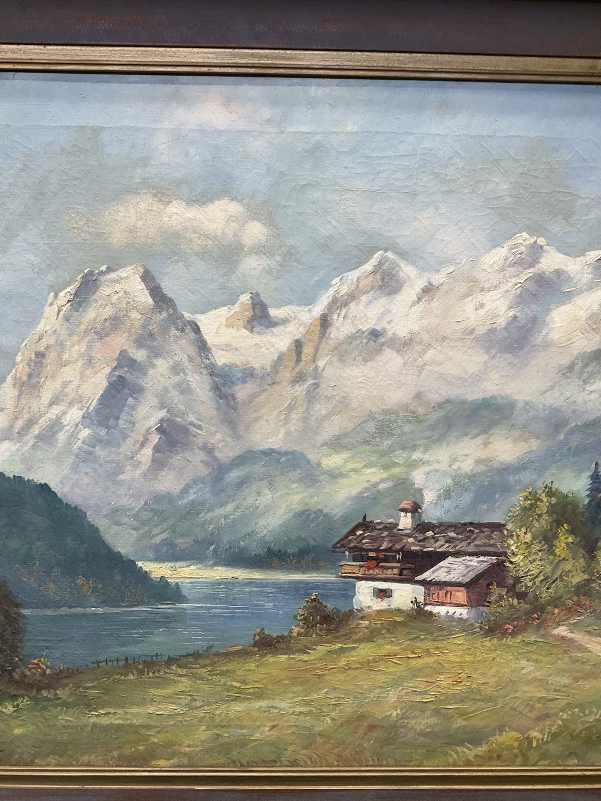 Original Signed Hans Edelmann ~ Berchtesgaden, Germany Landscape Oil ~ Framed