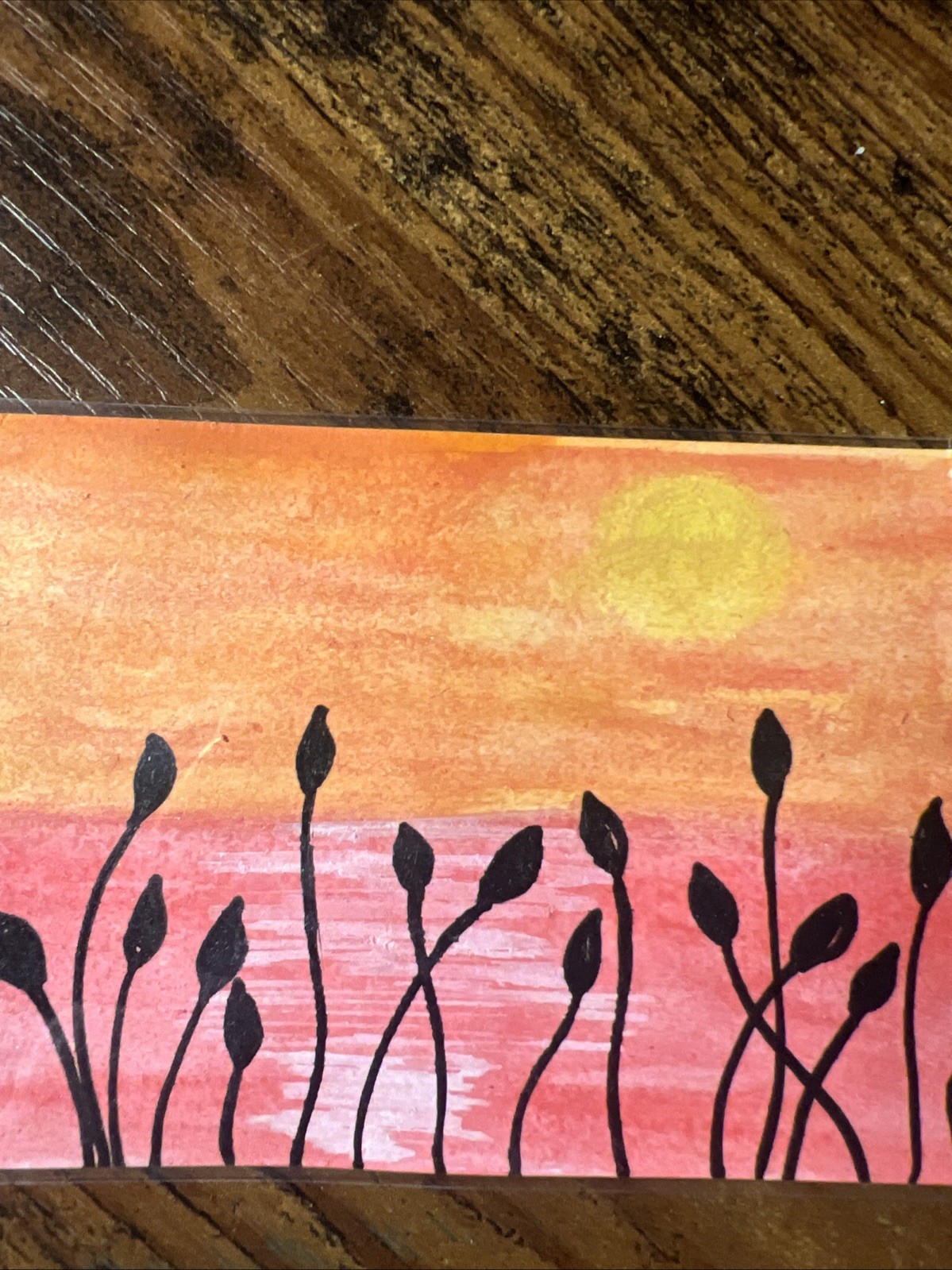 ACEO Original Painting, Mixed Media. 2.5×3.5 Inches, 2025