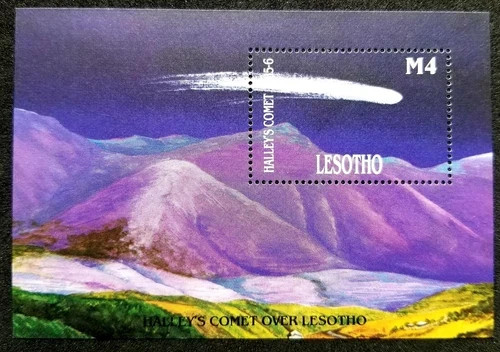 Lesotho 1986, Scott 530, Halley’s Comet , MNH