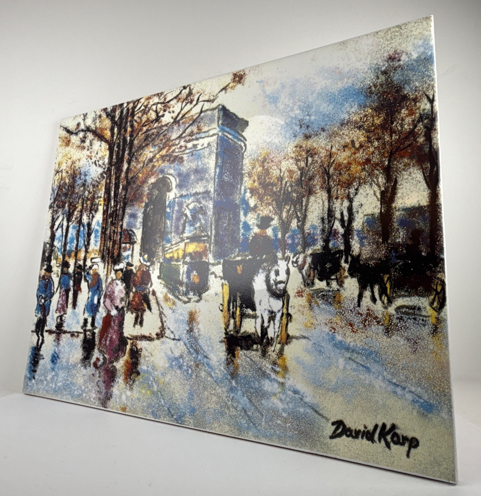 David Karp Signed Enamel on Porcelain – Limited Edition 176/500 – Unframed