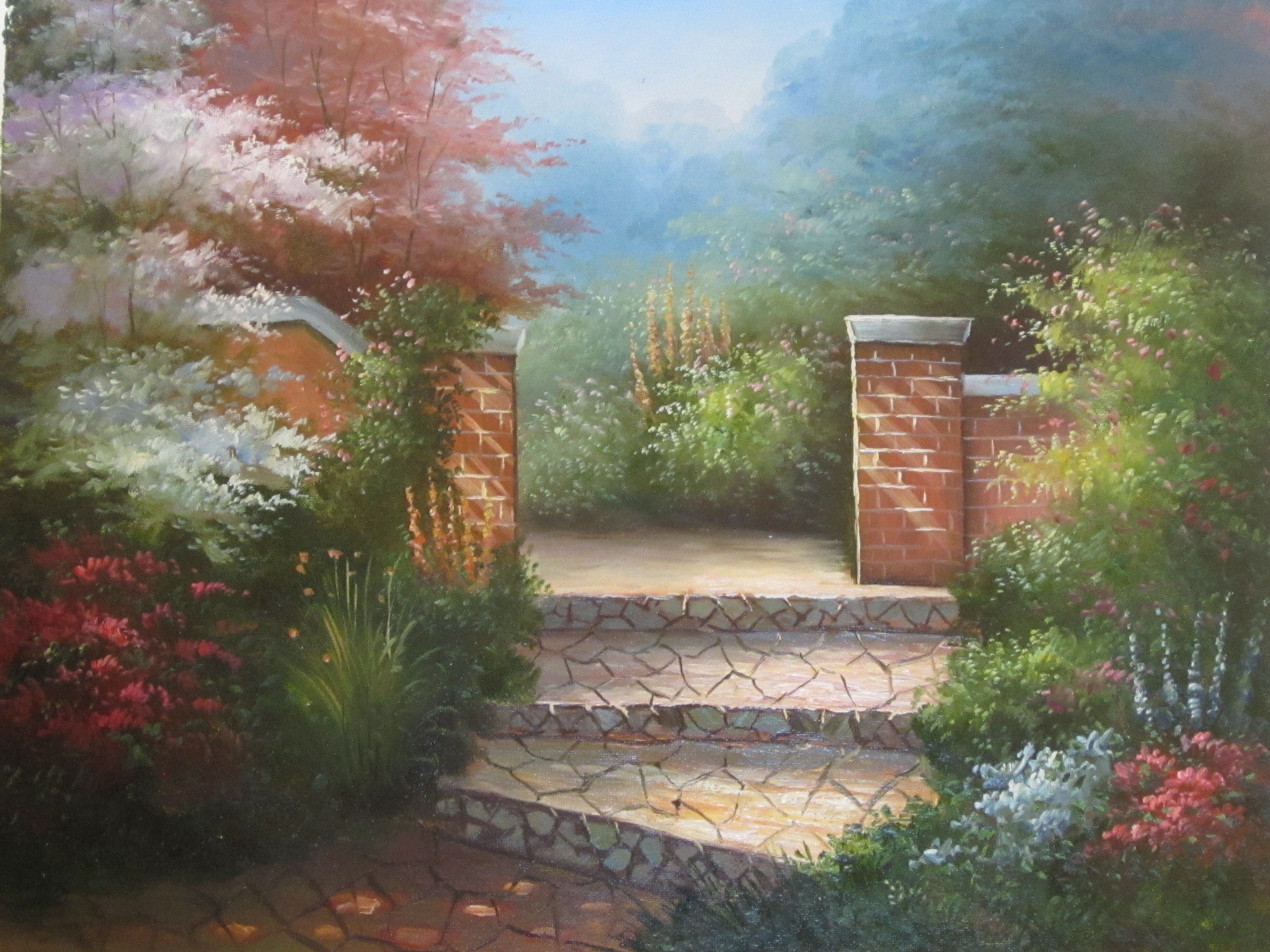 “South Dakota Steps” Original Hand Painted 12″x16″ Oil Painting Landscape Art