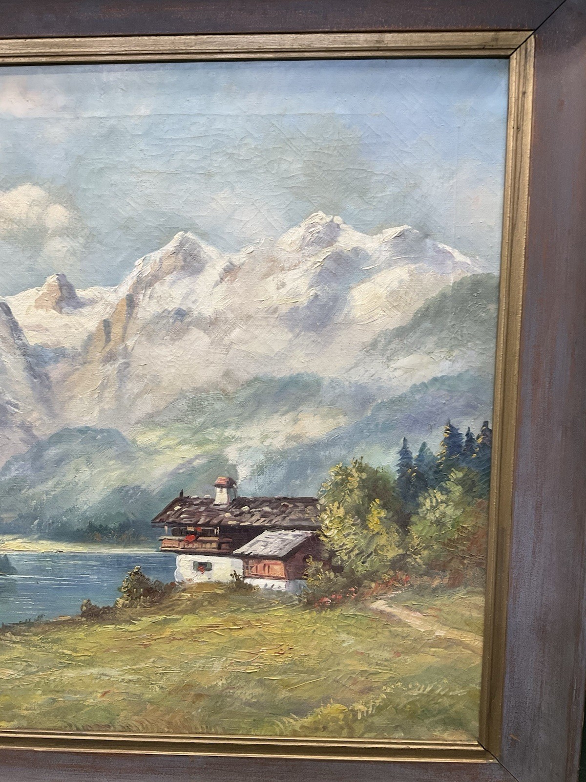 Original Signed Hans Edelmann ~ Berchtesgaden, Germany Landscape Oil ~ Framed