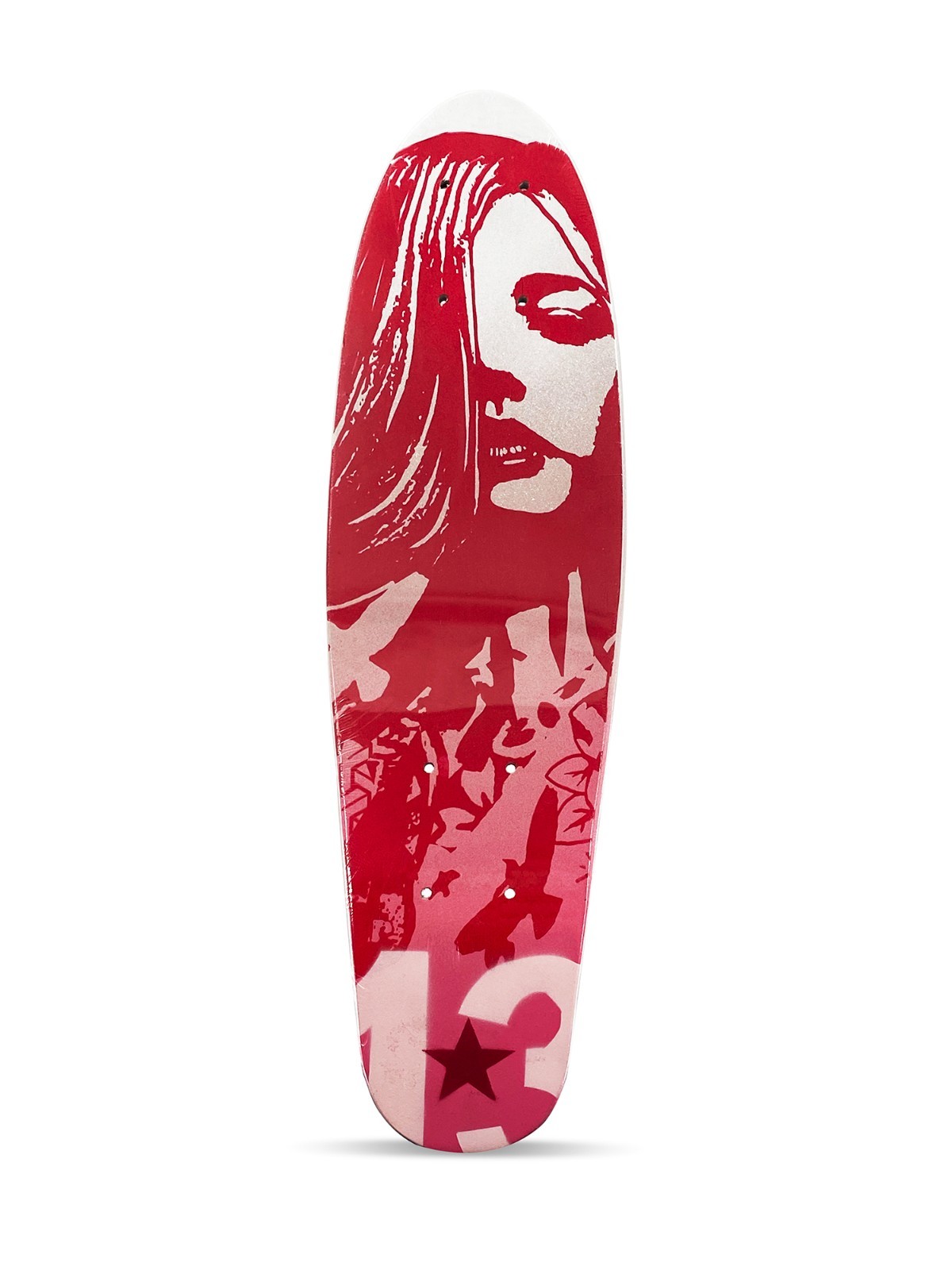 COPYRIGHT Forever 13 2018 Mini Cruiser HAND-PAINTED SIGNED Skateboard Deck + COA