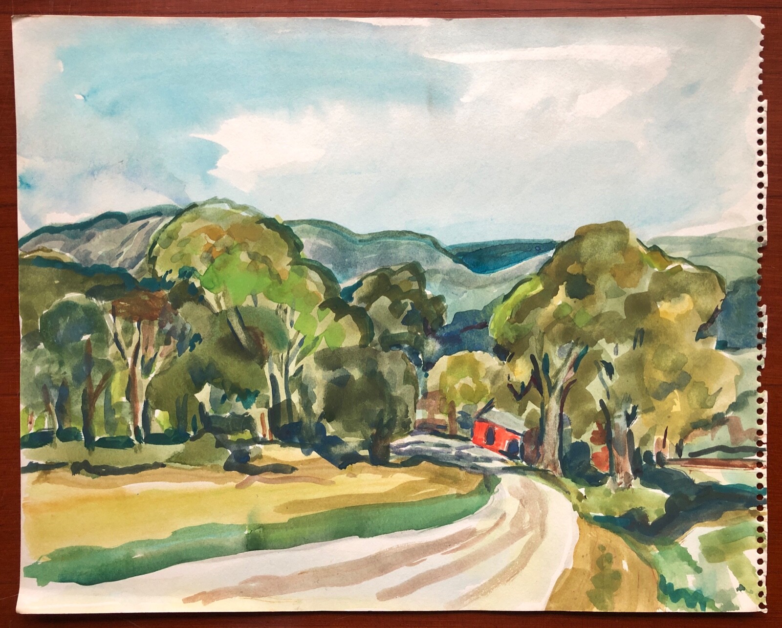 HELENA BEACHAM__Bucks County PA Artist__Lot of 3 Watercolor Paintings_SHIPS FREE