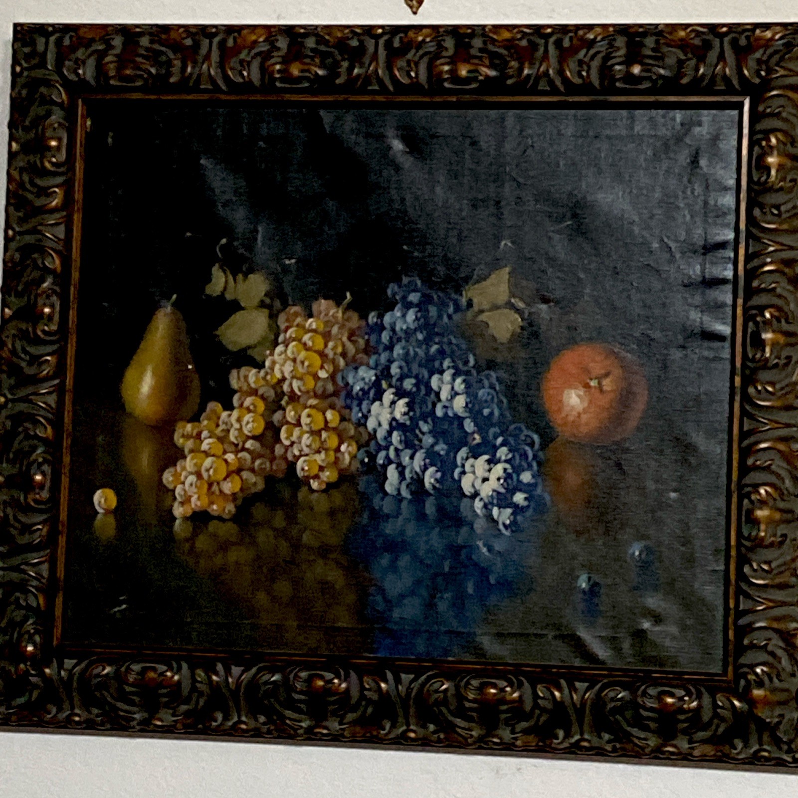 J Ros Signed Still Life Oil on Canvas 26.5”x23” Framed Beauty Of Natures Bounty