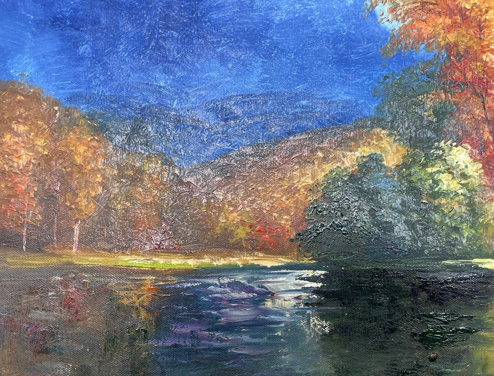 Autumn, Original Oil Painting by R. Cook, 51 X 61cm