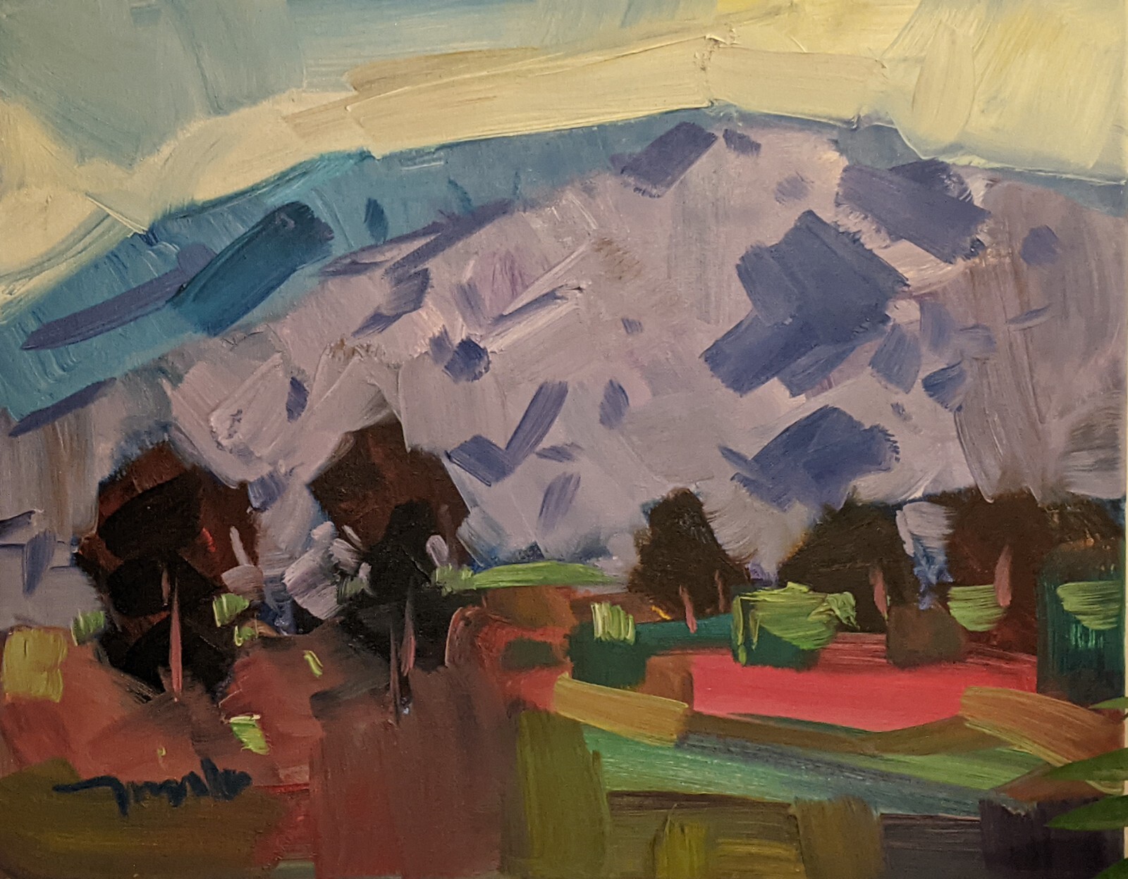 SaLe !!!!! 20″x16″ LANDSCAPE MOUNTAIN JOSE TRUJILLO