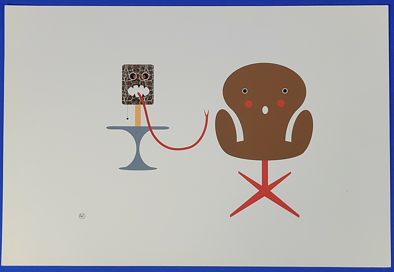 Barbara Lebow Signed Open Edition Untitled “Interior Design Ideas…” Serigraph