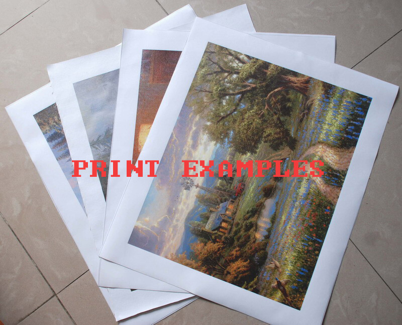 Lake Landscape Cattle Oil painting Wall Decor art Giclee Printed on canvas P1221
