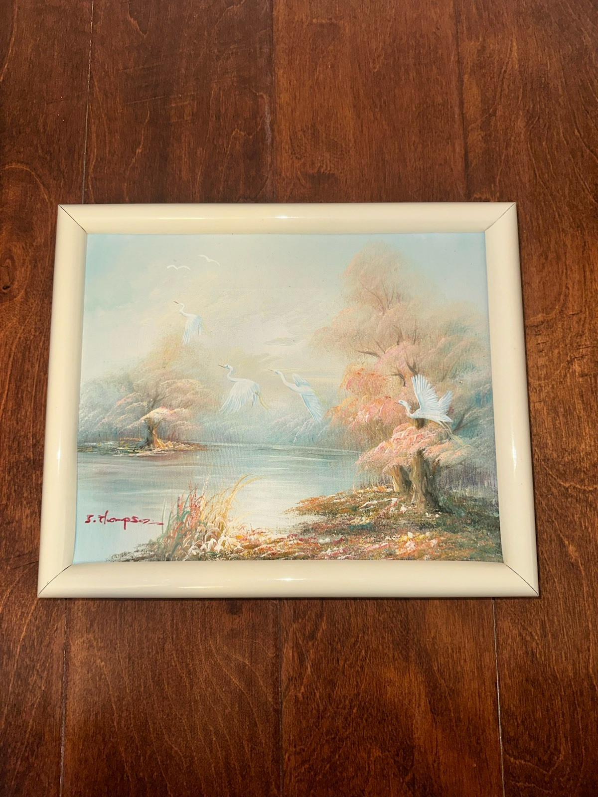 Original Signed J THOMPSON Florida Art Landscape Painting
