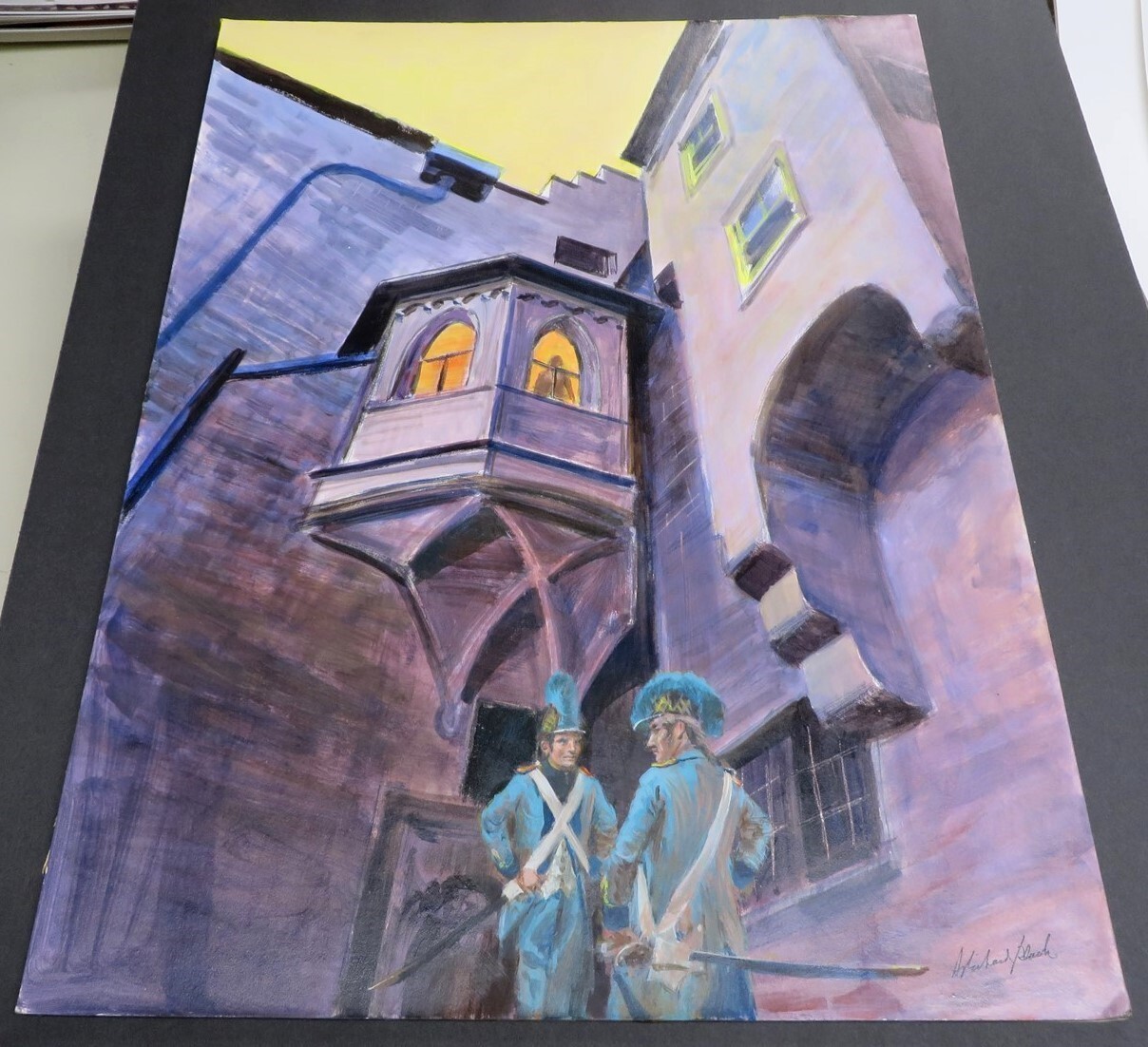 Richard Black Original Painting Prisoner Of Zelda Created Mr Clean & Smokey Bear