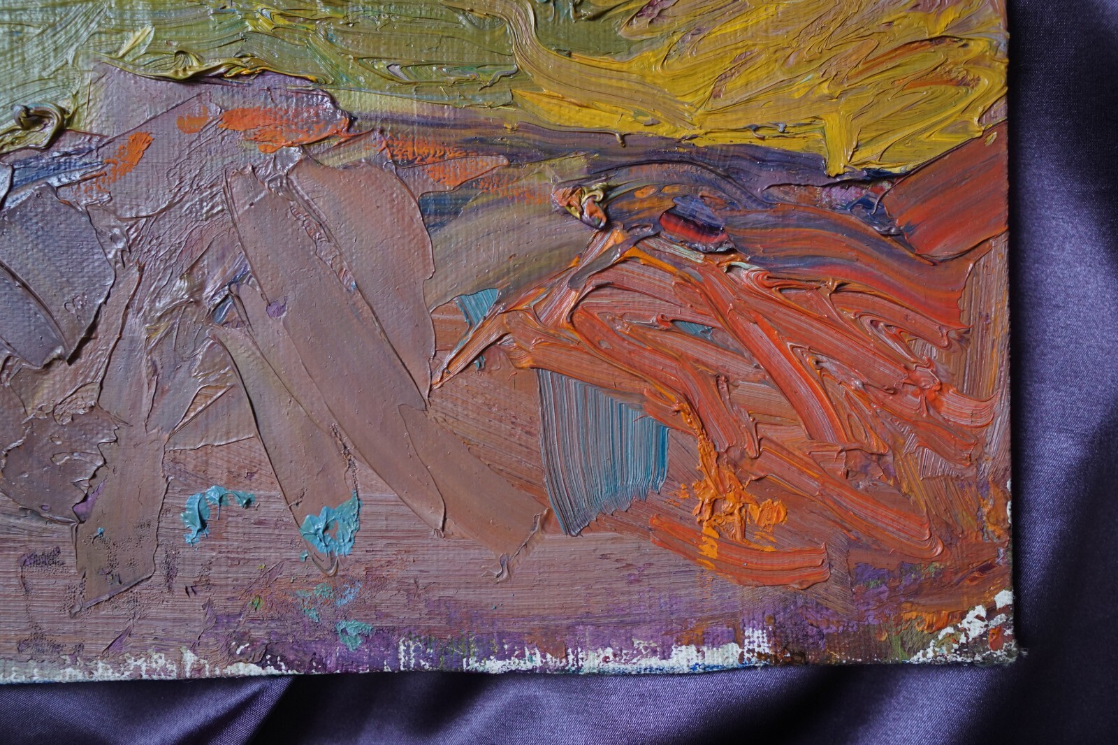 FLYING HIGH. Abstract expression Oil painting 35х49cm Ukrainian Original Art