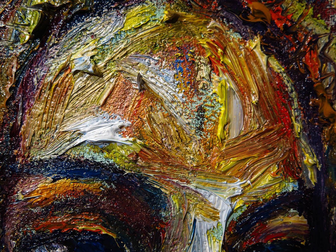ORIGINAL OIL PAINTING VINTAGE█GIRL EXPRESSIONIST█ART ABSTRACT 2026 YOUNG WOMAN