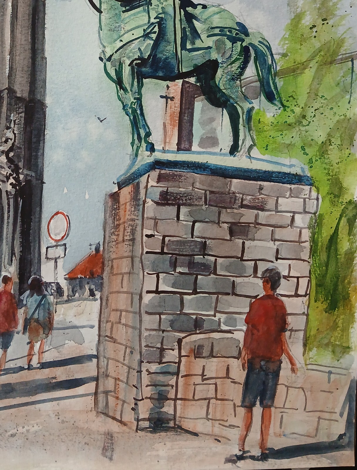 Original Watercolor Painting “Oporto, Portugal” 11″ x 15″ NOT A PRINT