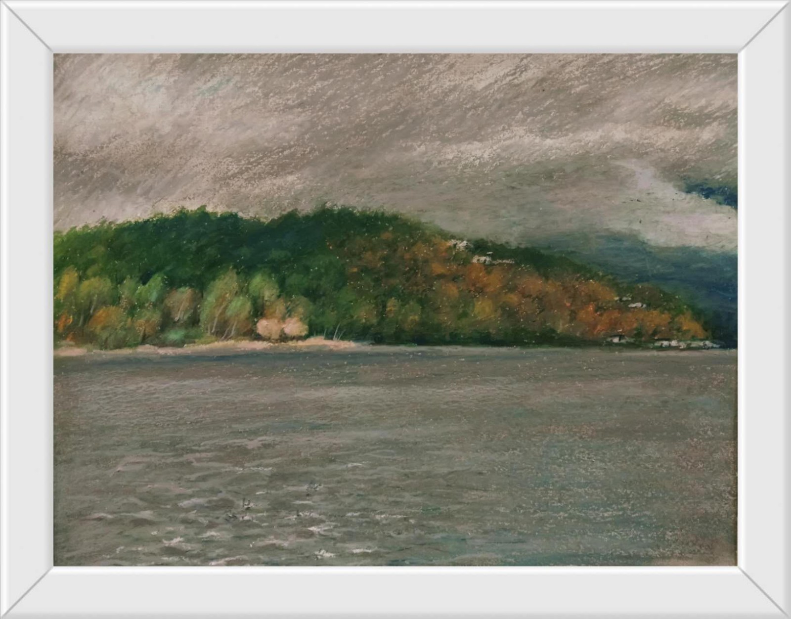 Signed Original Oil Pastel Painting Fine Art