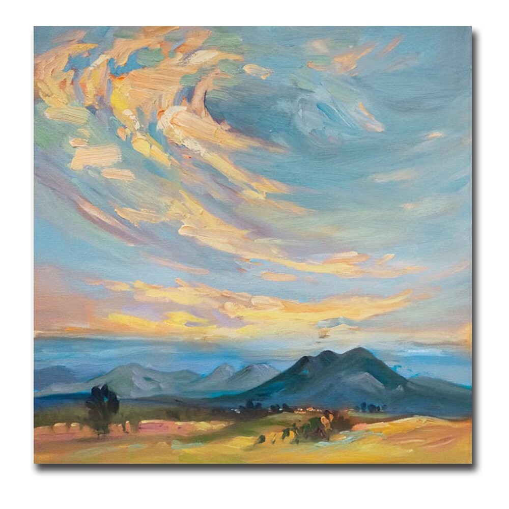 Taos Mountains by Barbara Cleary Gallery-Wrap Canvas Giclee Art (36 in x 36 in)