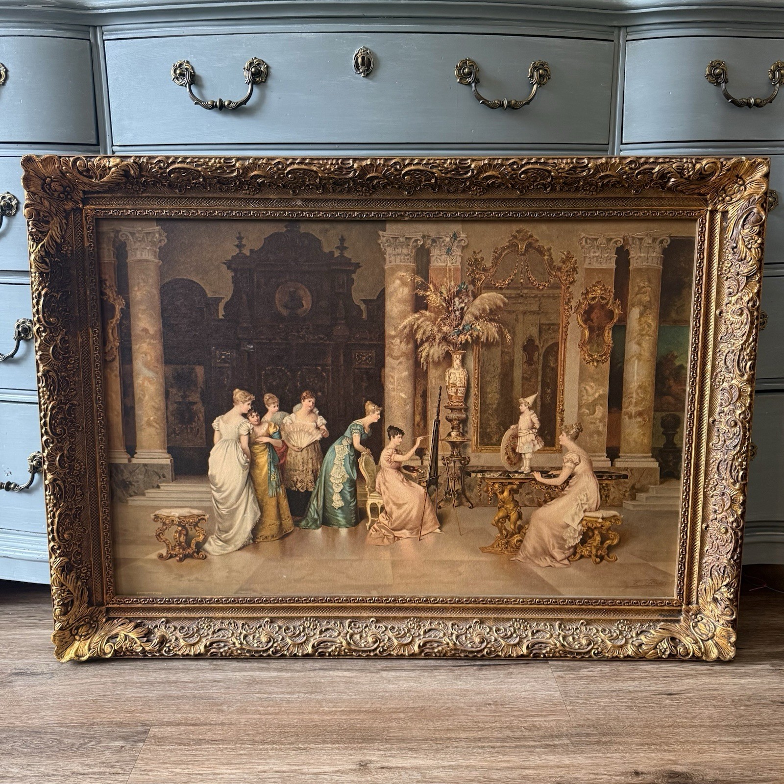VTG Framed Print, “Portrait”/“The Young model” By Francesco Beda, Limited Ed.