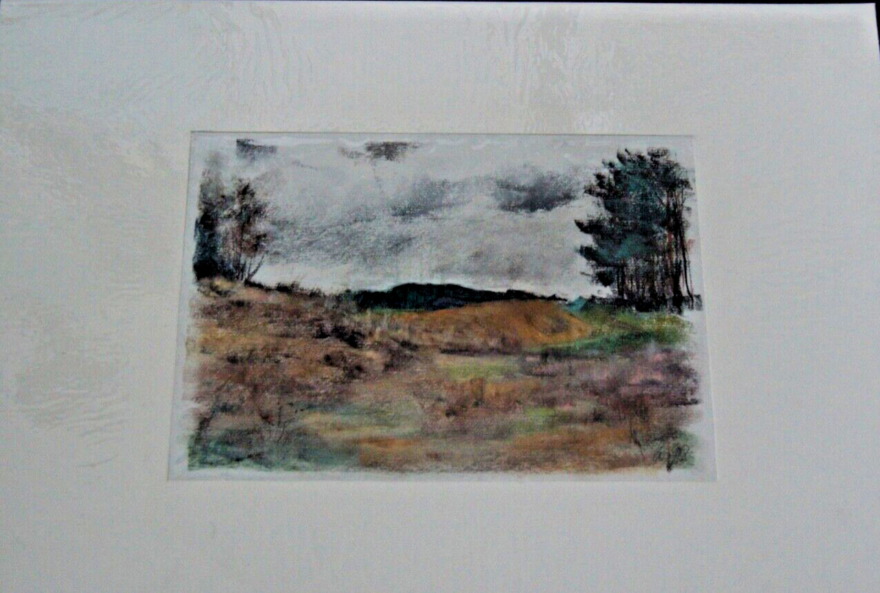 FRANZ EHMKE*1928 -2018 GDR Painter Signed Pastel 28 cm x 19 cm Wandlitz
