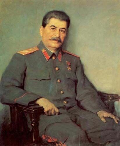 art hand paint Oil painting male Portrait of General joseph stalin canvas