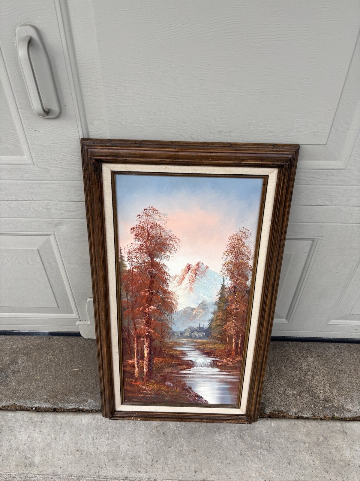 Beautiful Oil On Canvas Painting Signed Art (28 1/2” X 16 5/8”)