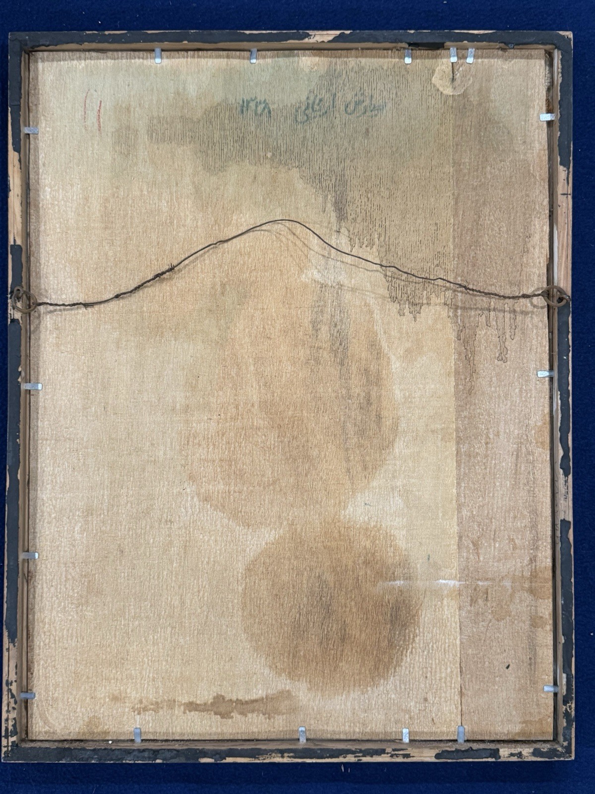 Original collage Painting On Board By Iranian-American Artist SIAH ARMAJANI