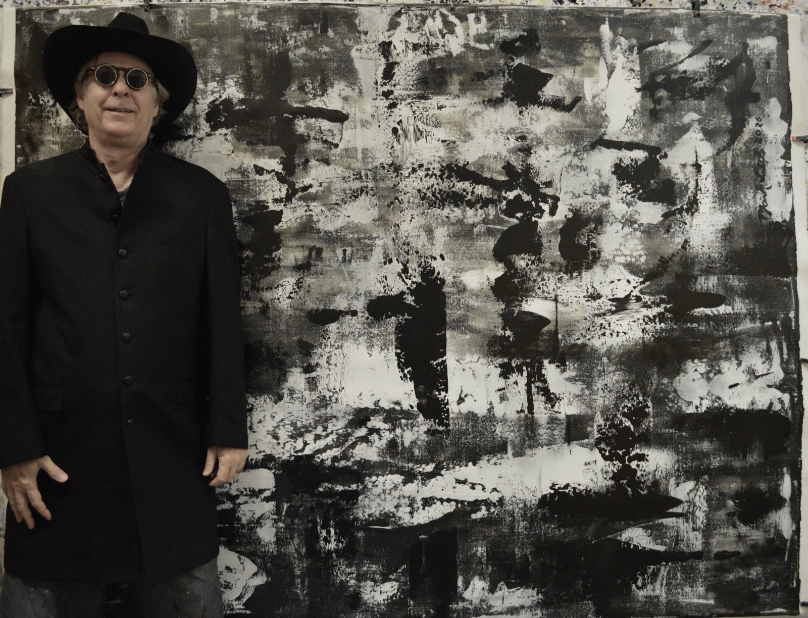 Mark Little Original ￼Giant Canvas Painting 81”X62” (6 Foot 9 inch) Abstract XX