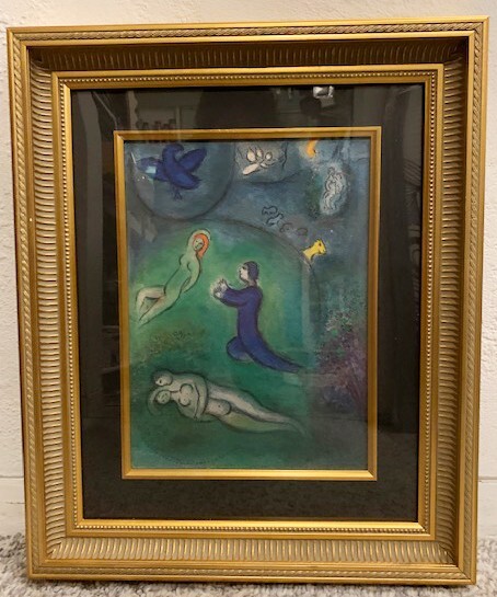 Marc Chagall Daphnis & Lycoenium original lithograph w/COA