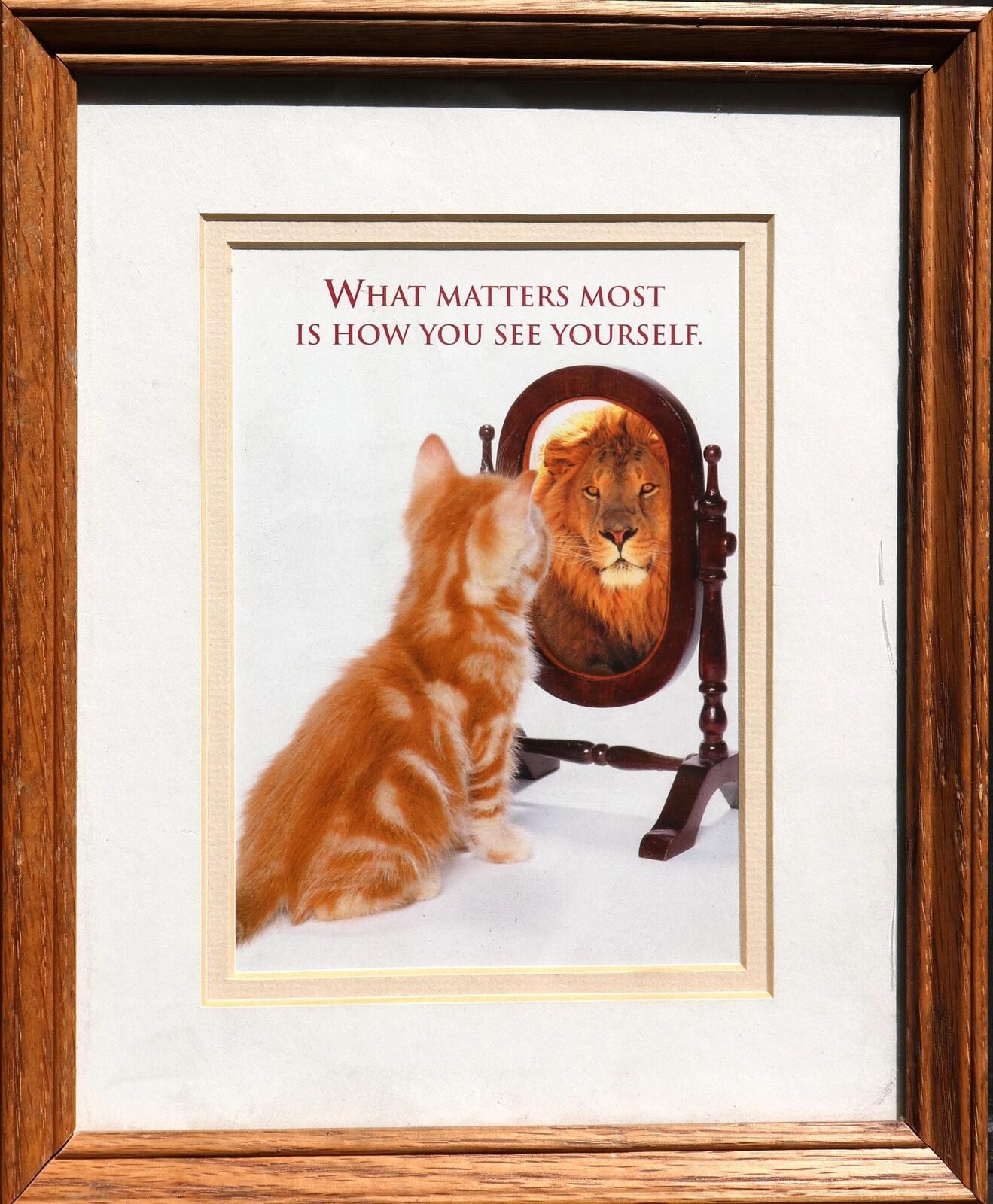 Digital art photo photography “What matters most is how you see yourself” 9×11