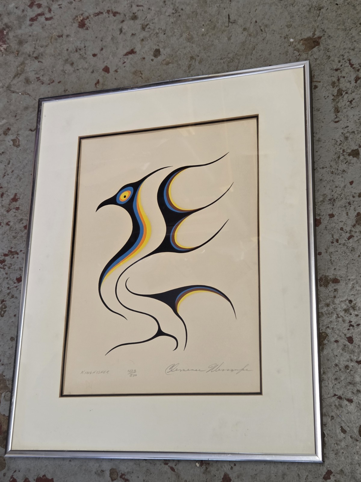 Clemence Wescoupe (1951-2018)- “King Fisher” 428 of 500 Native American Indian