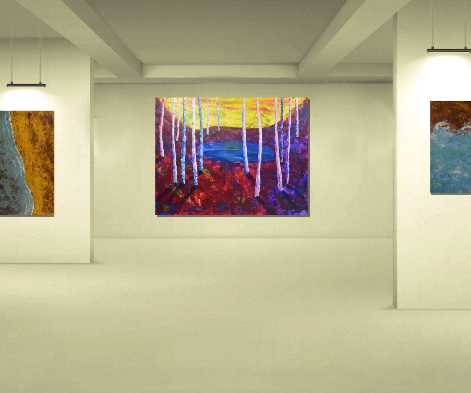 Mark Little Original ￼Professional Painting 84”X62” (7 Foot) Abstract Modern XL