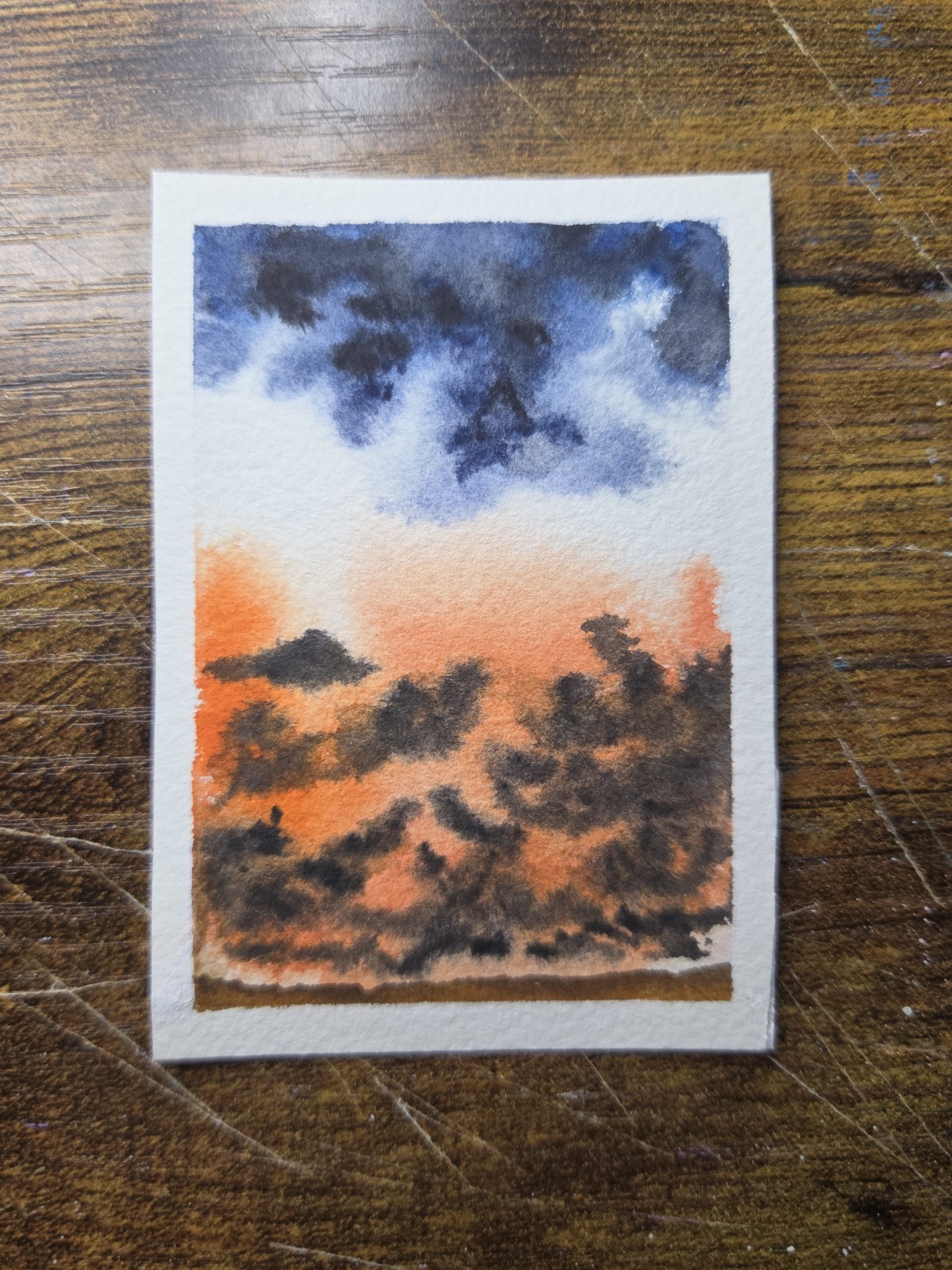 ACEO Art Card Original Watercolor Hand Painted 2.5″ x 3.5″ El_duderino_art