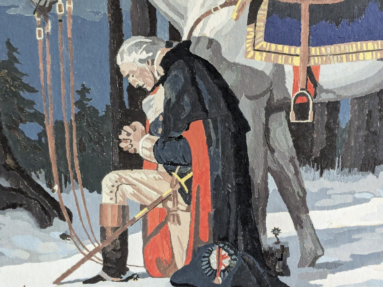 American Revolutionary War General George Washington Painting 18″ x 24″