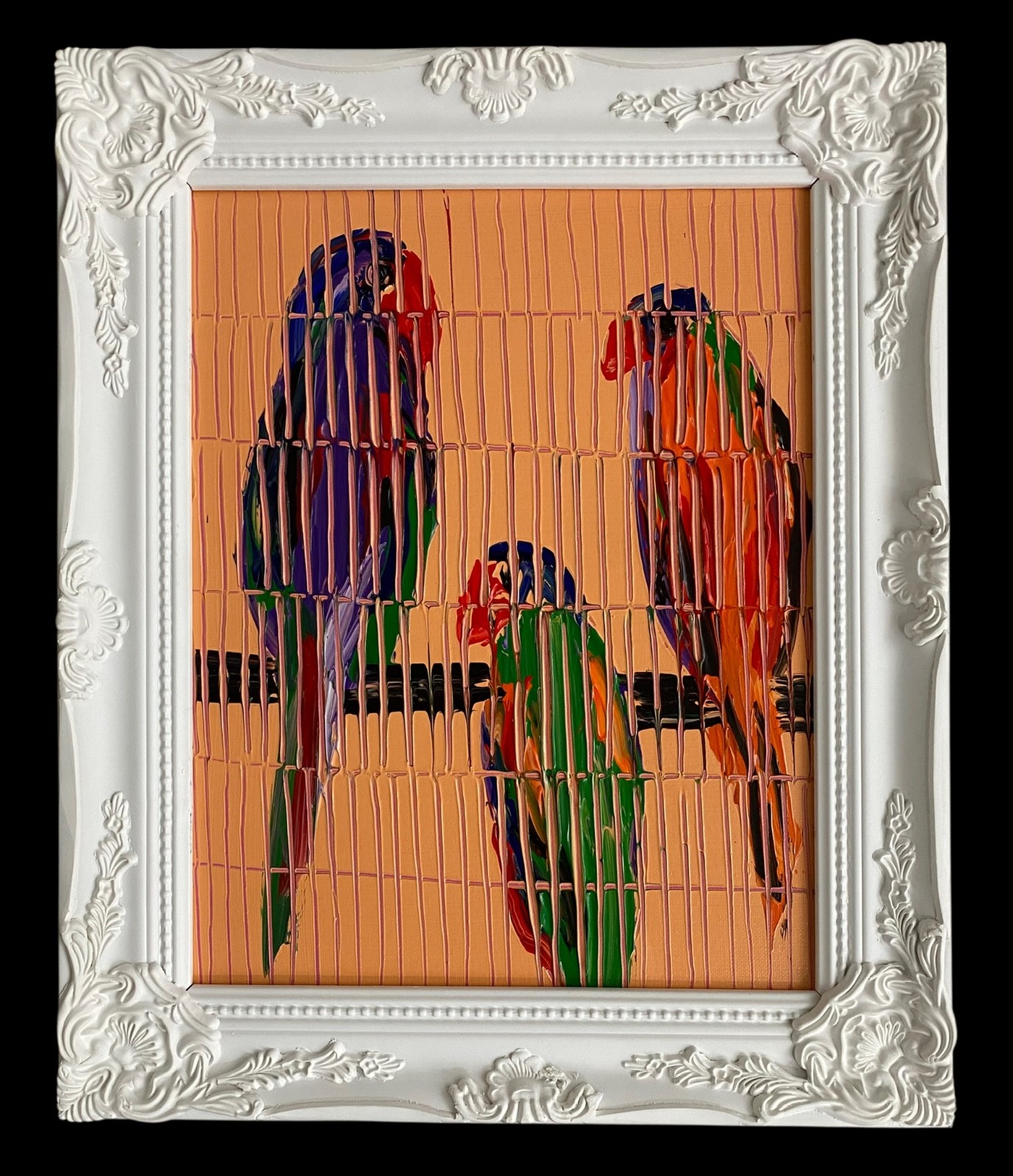 HUNT SLONEM BIRDS FRAMED
