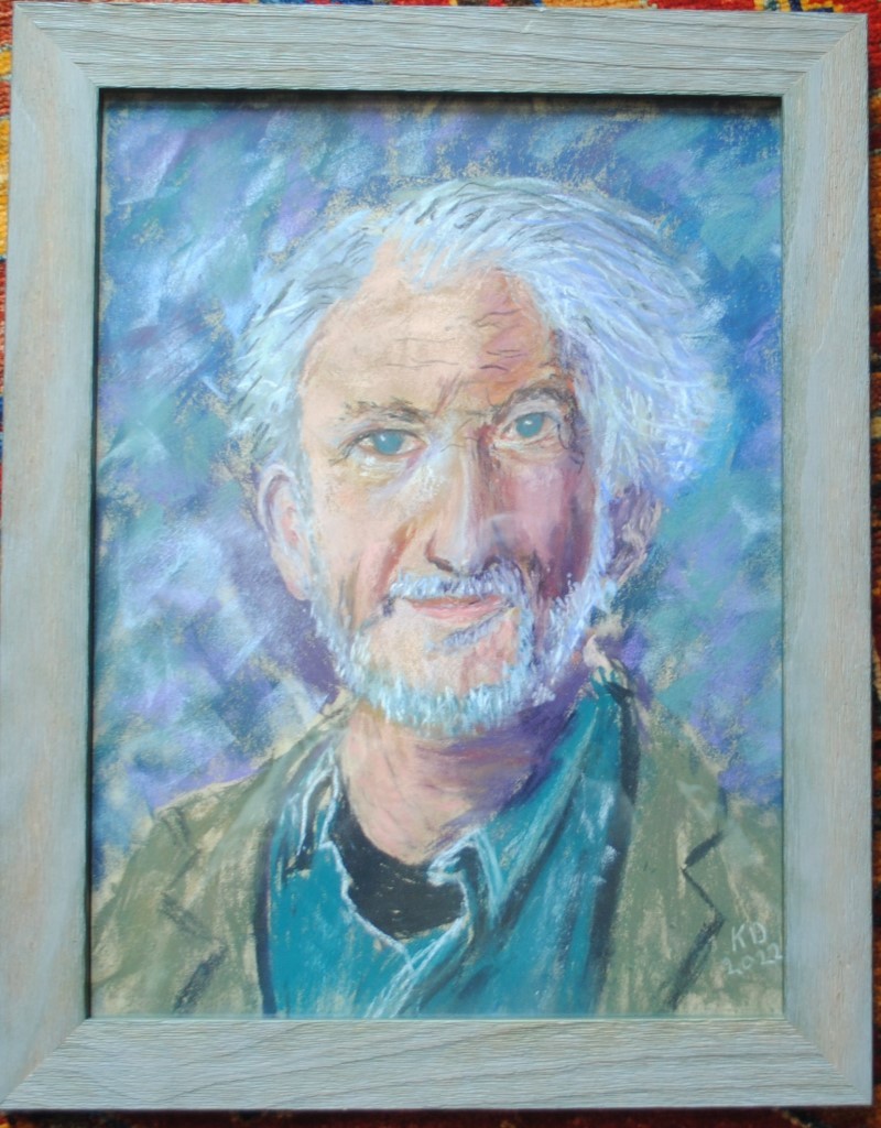 PASTEL PORTRAIT “MARK ALAIN PICARD” BY KATHY DAVIS 18 1/2″ X 14 1/2″ DATE 2022