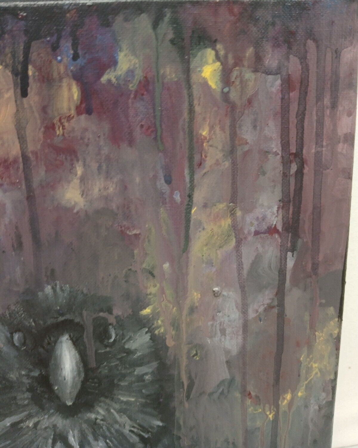 12×12 Original Acrylic Painting Hand Made Bird Raven