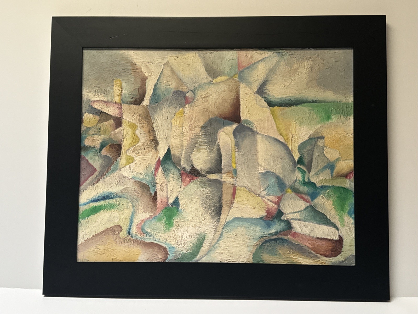 MID CENTURY PAINTING CUBIST CUBISM ABSTRACT EXPRESSIONISM EXHIBITED SURF MCGHEE