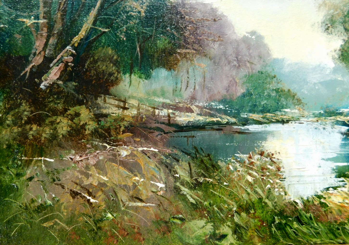 LISTED BRITISH PETER SNELL (1935-) FINE VINTAGE ORIGINAL OIL PAINTING
