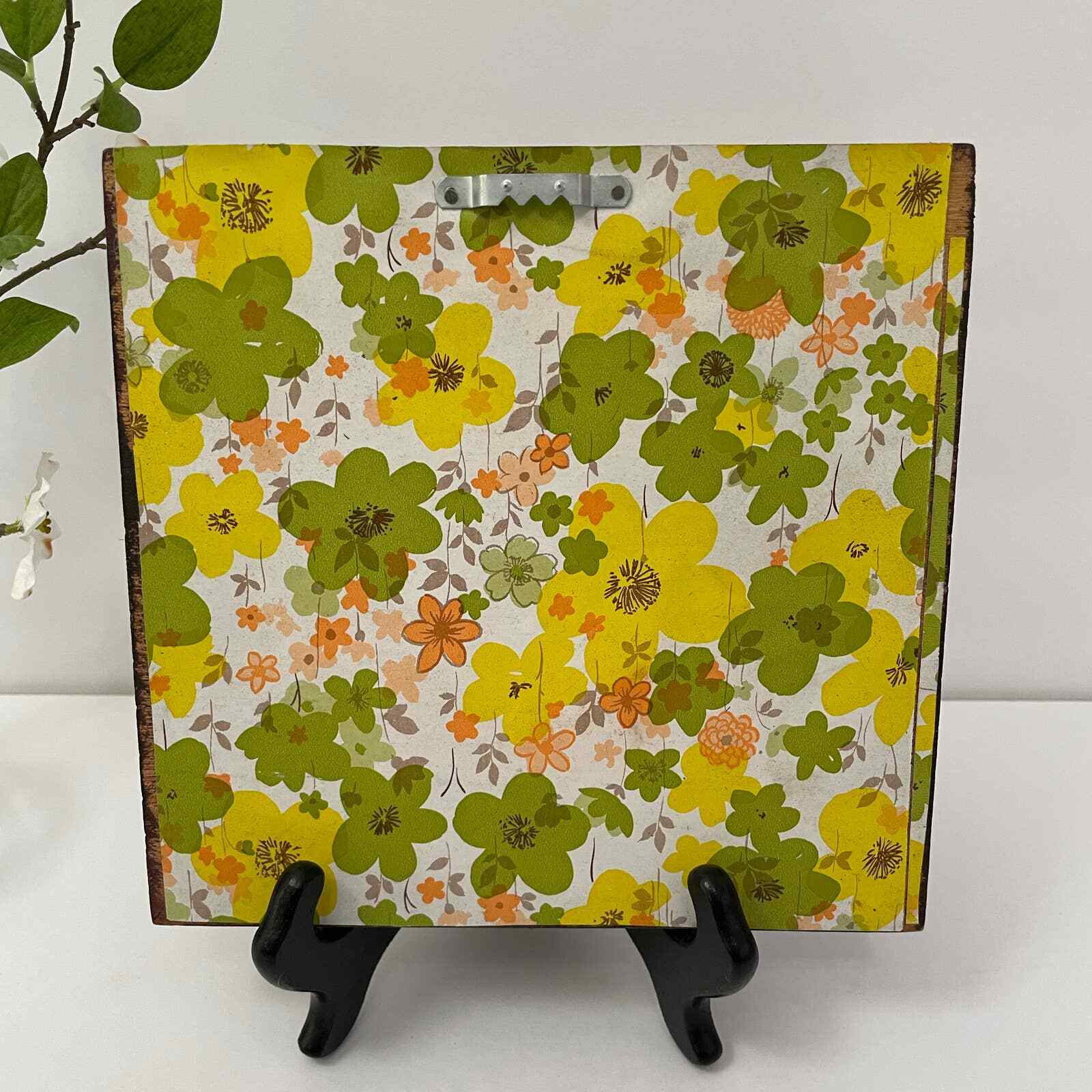 Vintage Original Painting Basket of Flowers