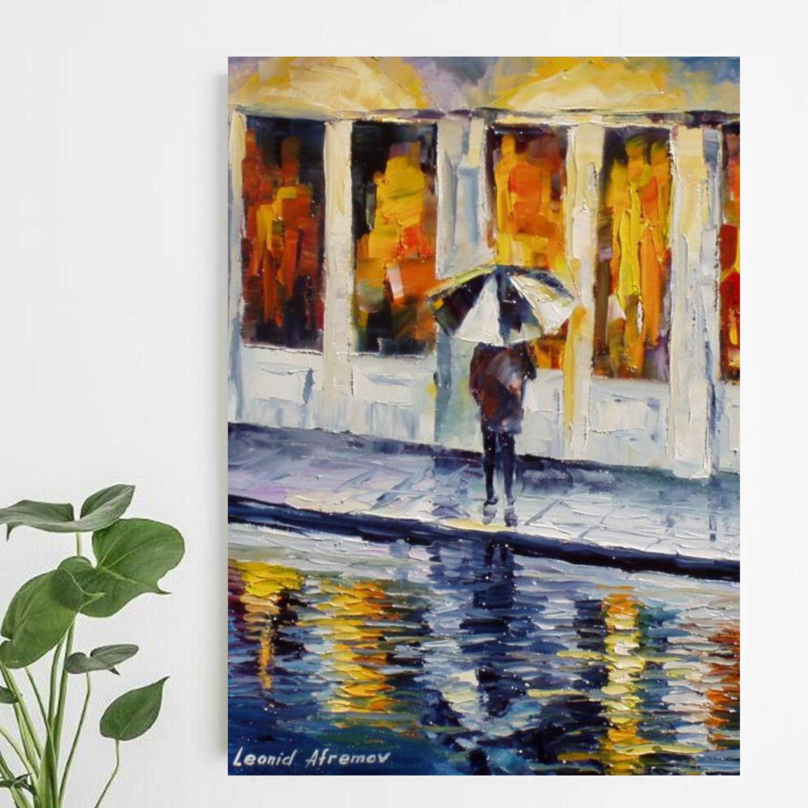 Leonid Afremov GIFT OF EMOTIONS 20″x20″ LIMITED EDITION GICLEE ORIGINAL