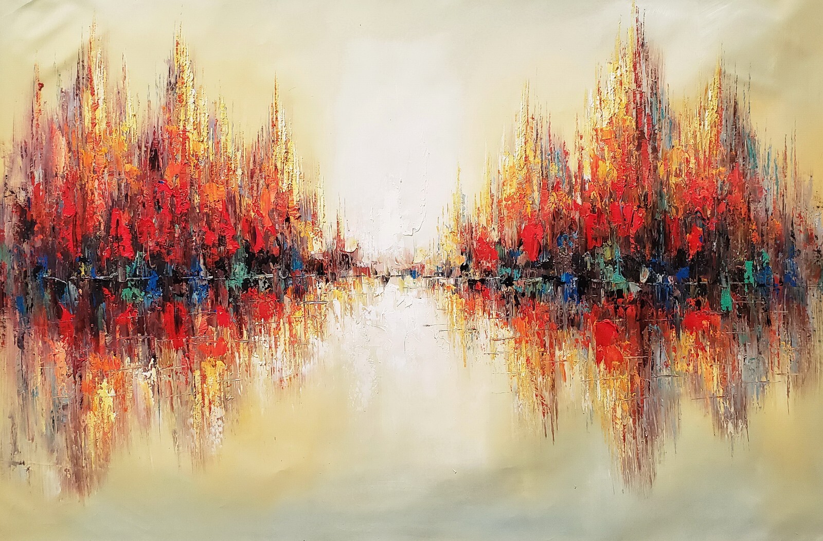 Abstract #AB-4, 48×72, 100% Hand painted Oil Painting on Canvas