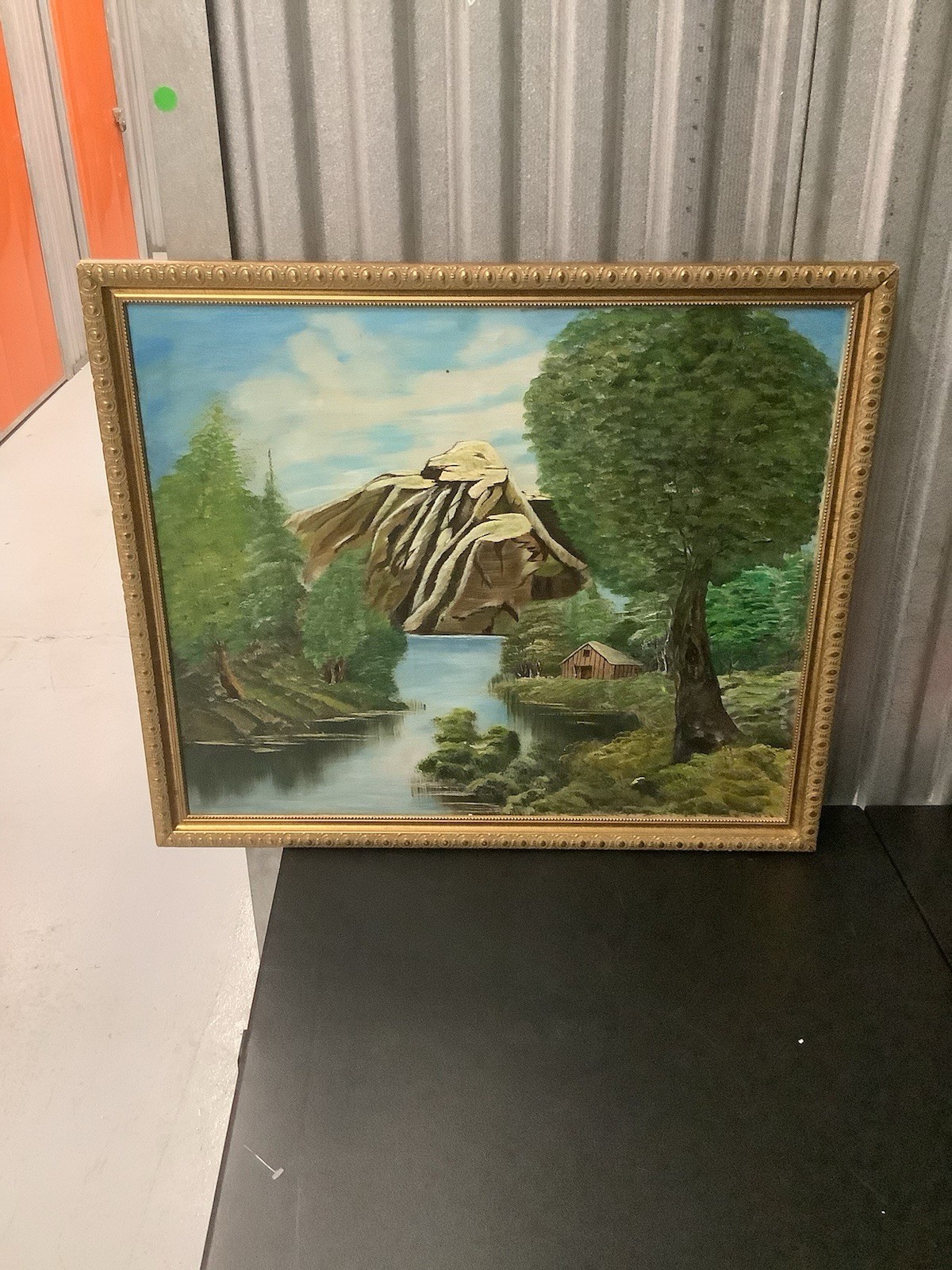 Mountain River Scene Paining W29 H23