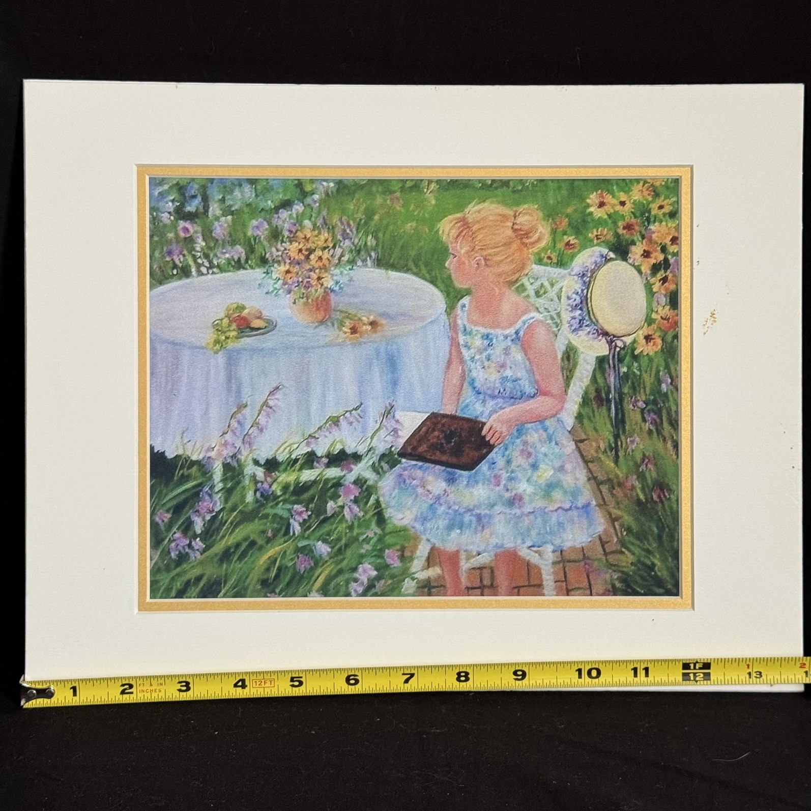 ORIGINAL “Daydreaming” by Geneva Davis Season watercolor Painting 9 1/2 x7 3/4”