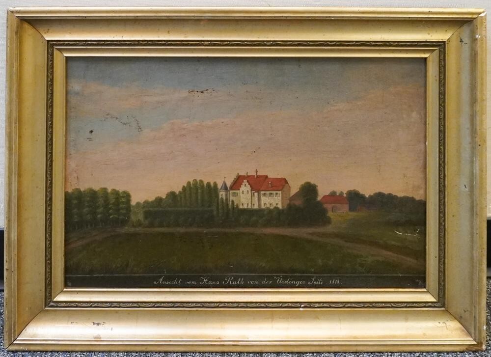 German town hall view 19th c. “Urdinger” 1818 Rathaus