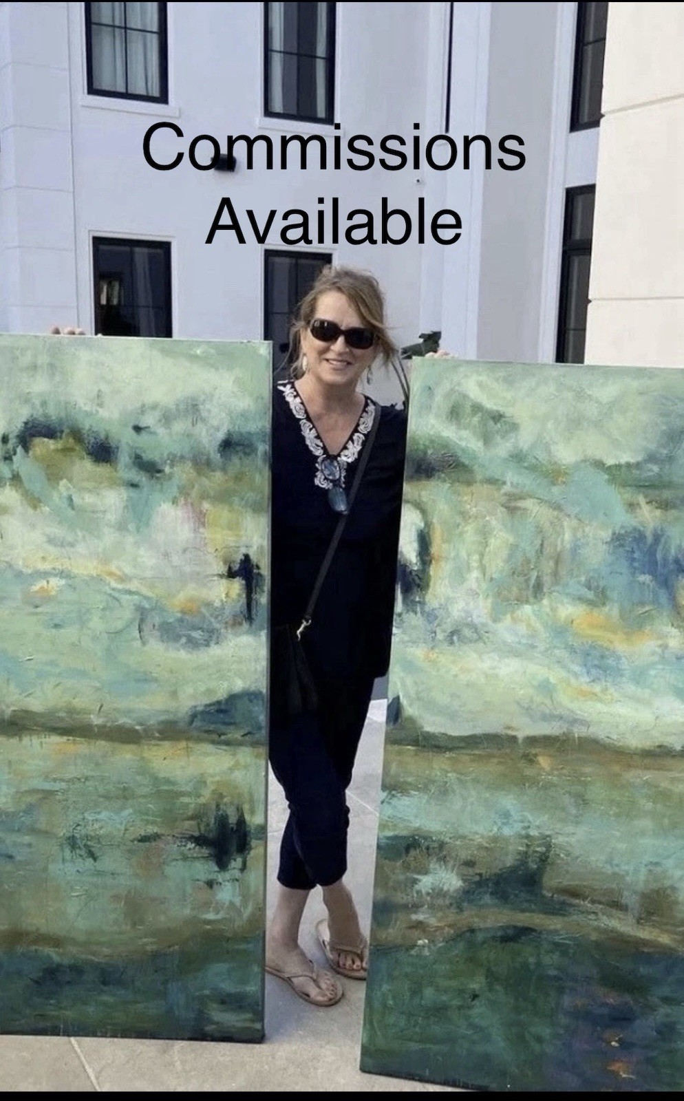 Landscape painting Сanvas wall-art signed 12×16