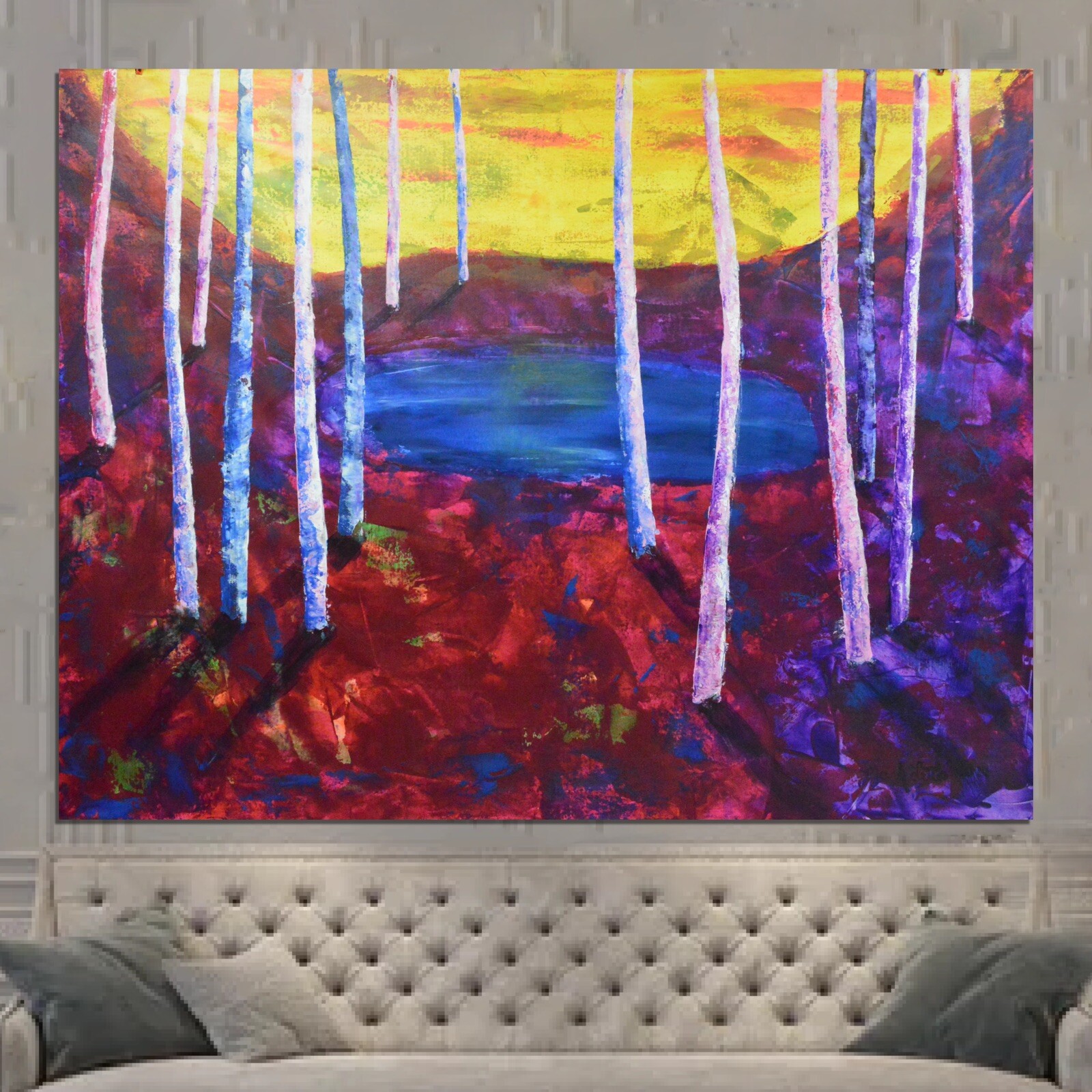 Mark Little Original ￼Professional Painting 84”X62” (7 Foot) Abstract Modern XL
