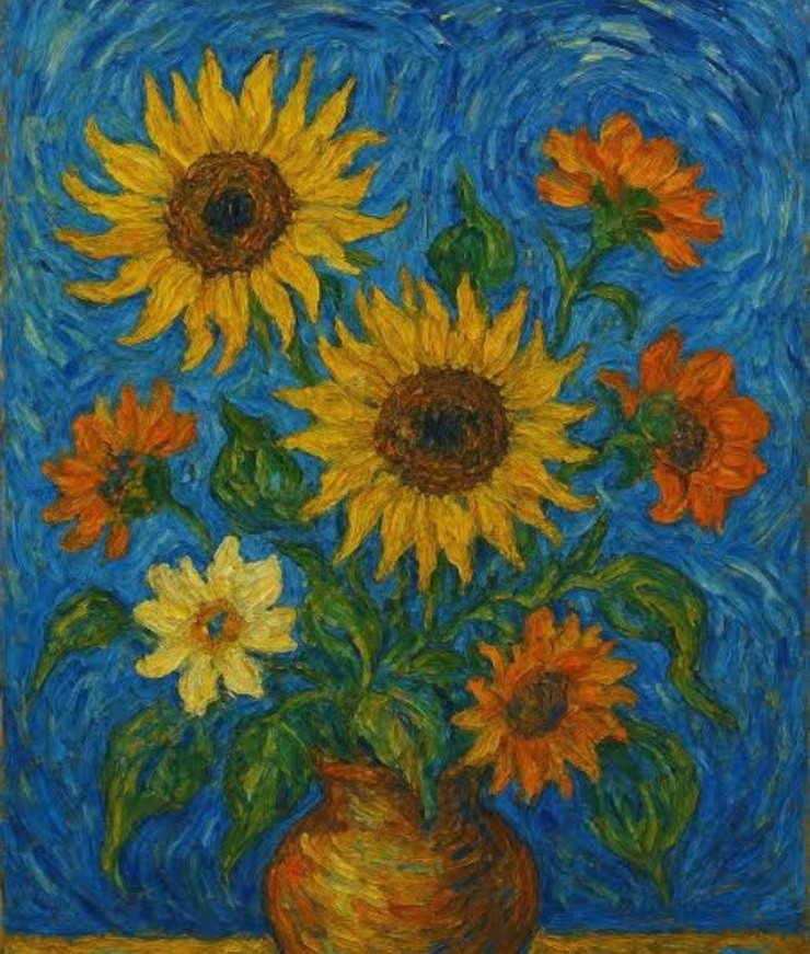 Vincent van Gogh Signed Oil Painting on Canvas 16×24 in Post-Impressionism