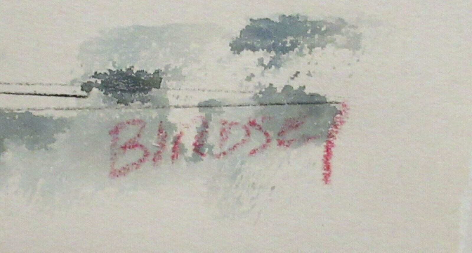 ALFRED BIRDSEY ORIGINAL WATERCOLOR BERMUDA TOWN SEASCAPE PAINTING #26