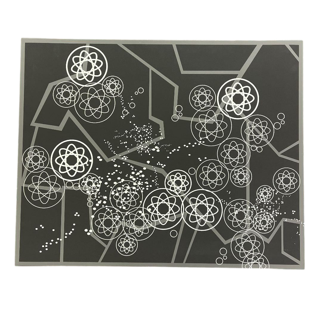 FUTURA ” ATOMIC RINGS ” Large Size Canvas Art Size H 20.2 x W 25.3 x D 0.8 in