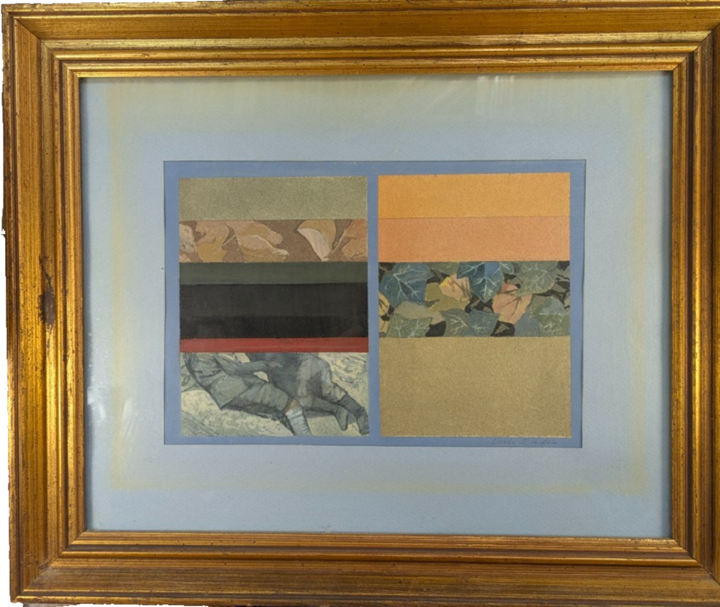 Original Luis Eades Casein Paint on Masonite “Captive” 9.5×6.5 in 16.5×13.5 Fram